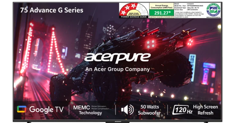 Acerpure Advance Gaming Series Smart TVs with 120Hz refresh rate launched in India