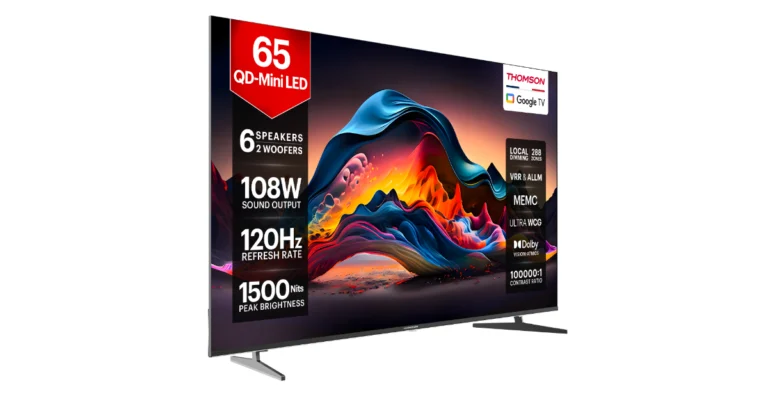 Thomson to soon unveil Mini QD 4K TV with 2 Built-In Subwoofers, 6-Speaker