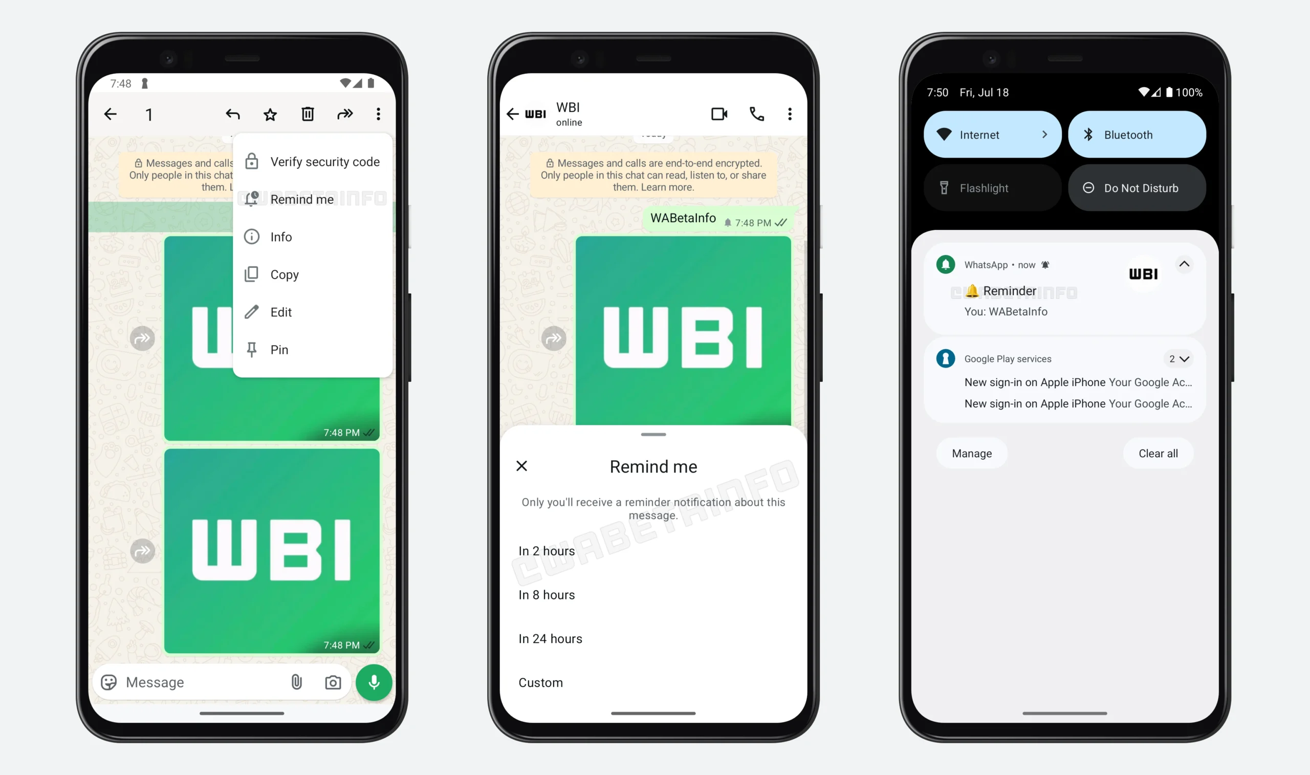 WhatsApp rolls out 'Remind Me' feature, a notification reminder for chat messages for Android Beta users