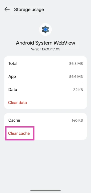 Step 6: Hit Clear cache. Google App Keeps Crashing? Here Are 8 Ways How You Can Fix It