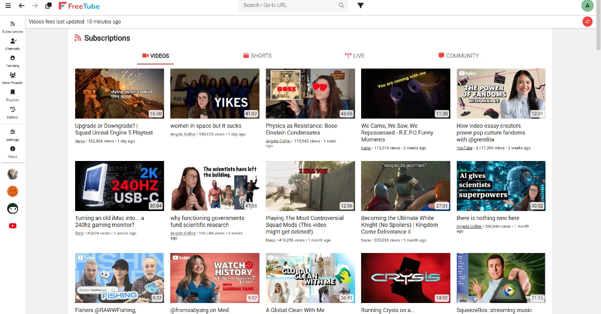 Use FreeTube