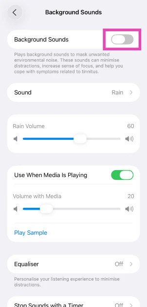 Step 3: Select Background Sounds. 10 Easy Ways to Fix 'iPhone Volume Goes Down Automatically'