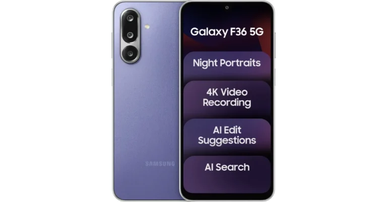 Samsung Galaxy F36 5G with a 5,000mAh battery launched in India