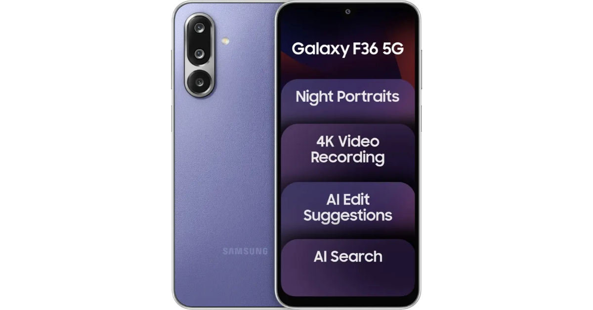 Samsung Galaxy F36 5G with a 5,000mAh battery launched in India