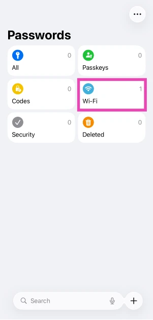Step 2: Go to the saved password.