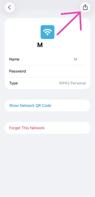 Step 4: Hit the Share icon in the top right corner of the screen. How to generate, save, and share passwords using the iPhone app