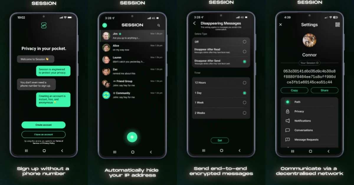 Session Private Messenger 15 messaging apps that work without a phone number
