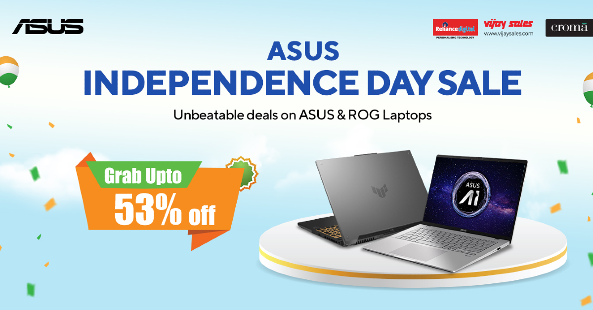 Flipkart GOAT Sale: Asus announced exclusive deals on ROG, TUF, Vivobook, and Zenbook lineup