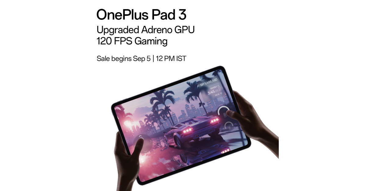 OnePlus Pad 3 India launch date set for September 3