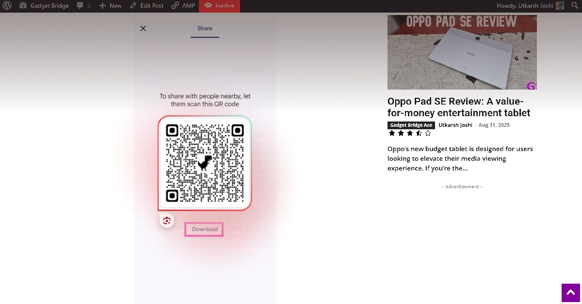 Step 7: Use the cursor to select the QR code. 6 ways to scan QR Codes on a Windows PC