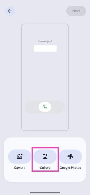 Step 4: Tap the calling card icon on the right.