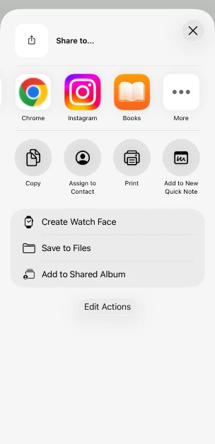 Step 4: The app will create a cutout of the subject. You can choose to copy it to the clipboard or share it as a sticker via a messaging app.