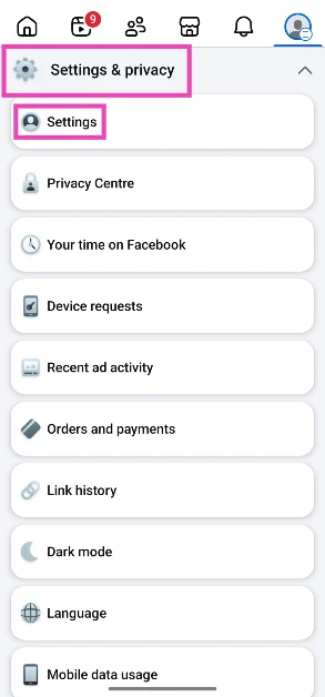 Step 3: Expand Settings and privacy and select Settings. Facebook wants to access your camera roll: Here’s how you can stop it