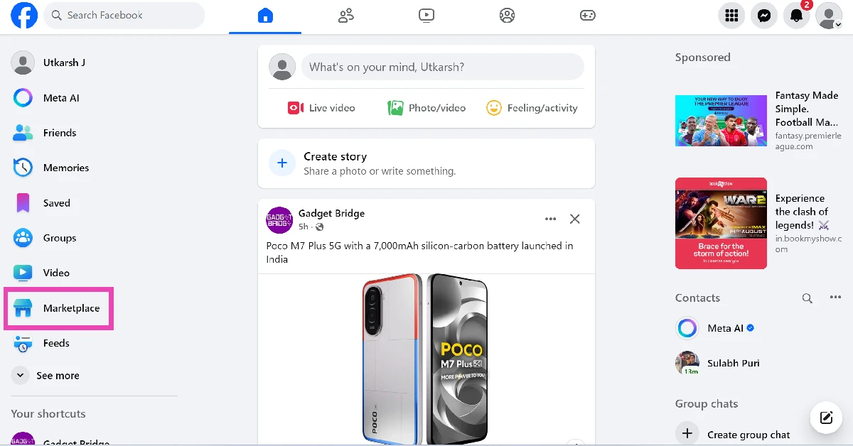 Step 3: Go to Facebook Marketplace and open the page for any listed item.