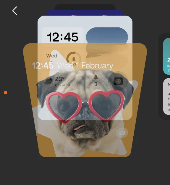 Step 3: Swipe up and down to browse the background options.
