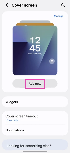 Step 3: Tap on Add new.