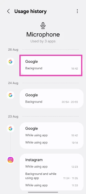 Step 6: Tap on an app to revoke its access.