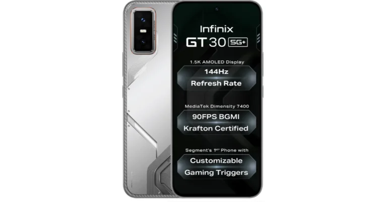 Infinix GT 30 5G+ with MediaTek Dimensity 7400 processor launched in India