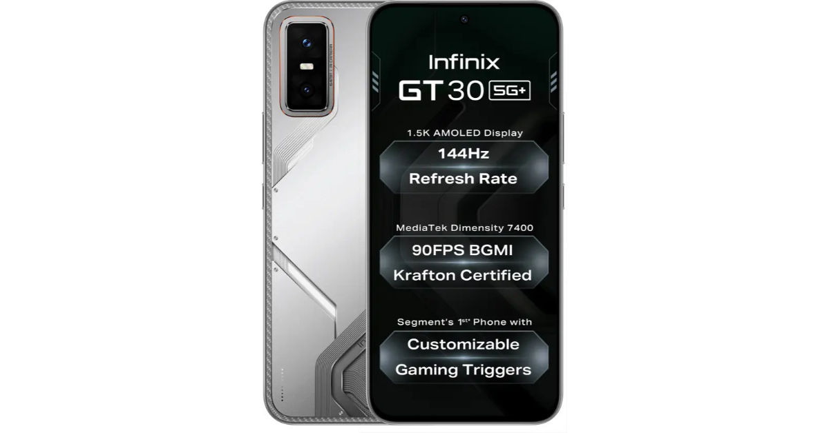 Infinix GT 30 5G+ with MediaTek Dimensity 7400 processor launched in India