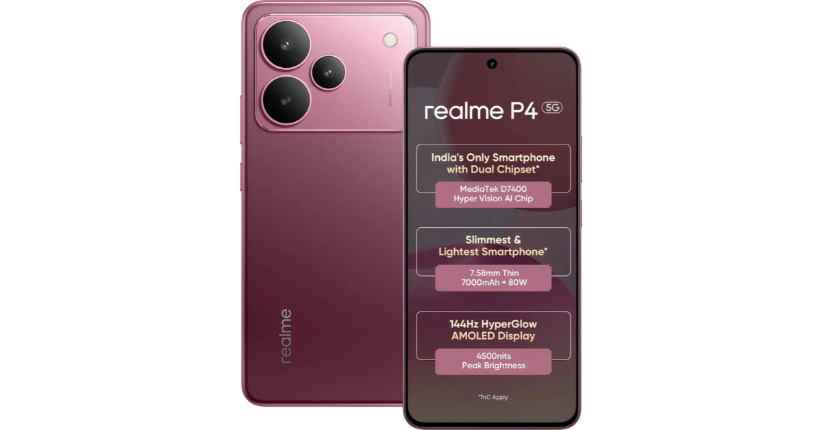 Realme P4 5G Price in India, Availability
