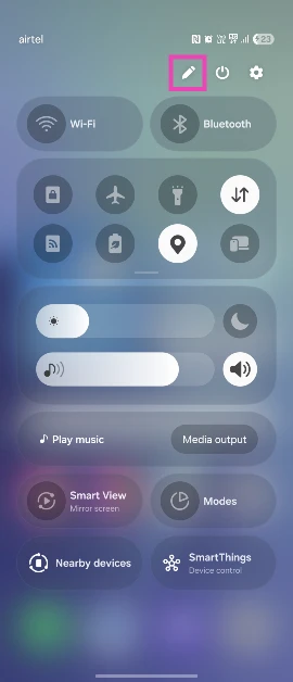Step 2: Hit the pencil icon at the top of the screen.