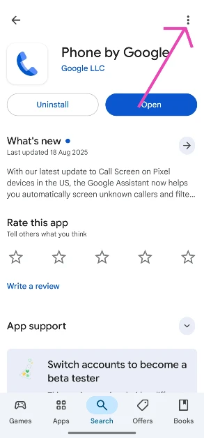 Step 3: Hit the ellipses in the top right corner of the screen.