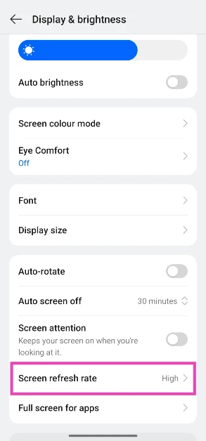 Step 2: Scroll down and tap on Screen refresh rate. Top 9 Ways to Fix Screen Flickering on Android (Working)
