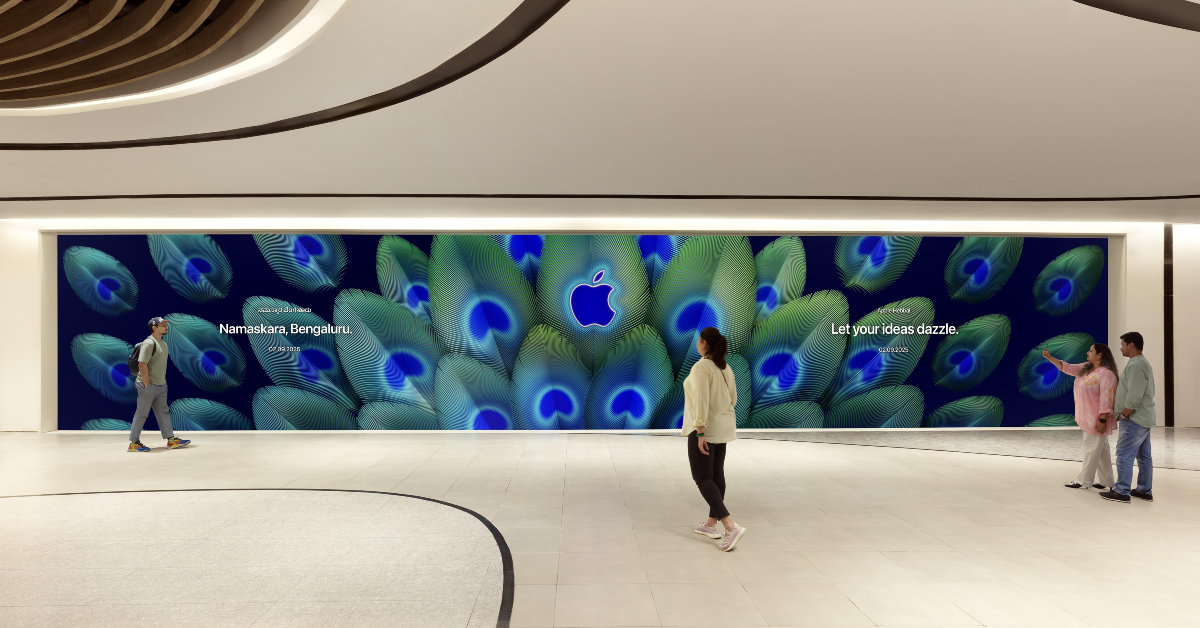 Next month, Apple plans to launch its first retail location in Bengaluru, making it the company's third location after Apple BKC and Apple Saket. On September 2, the Apple Hebbal Store in Phoenix Mall in Bengaluru will open. Peacock is the theme of the store.