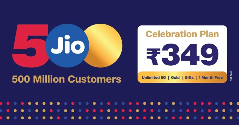 Jio Rs 349 celebration plan