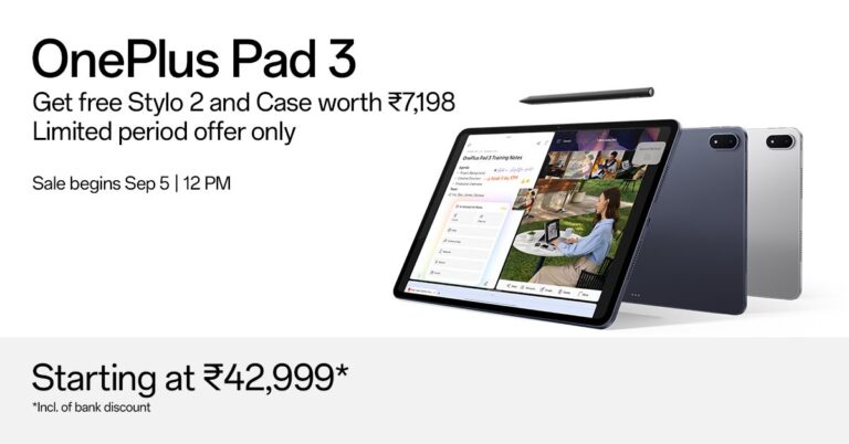 OnePlus Pad 3 open sale date announced: Price in India, Launch offers and more
