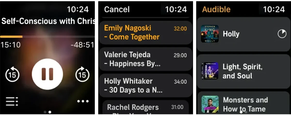Audible Top 10 apps for Apple Watch Series 11