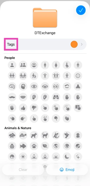 Step 4: Go to Tags and deselect the colour. How to customise folders on your iPhone