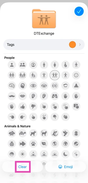 Step 3: Tap on Clear to remove the emoji. How to customise folders on your iPhone