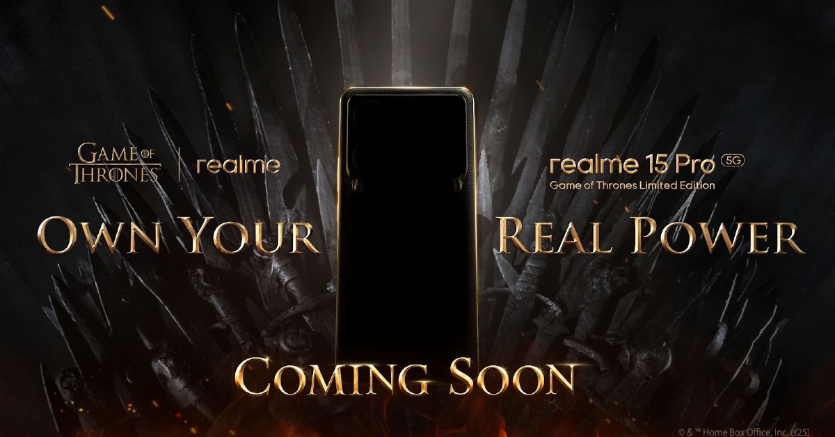 Realme 15 Pro 5G Game of Thrones Edition teased to launch in India soon