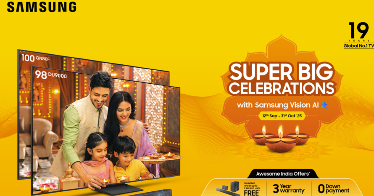 Samsung announced Super Big Celebrations: Offering best deals on AI powered Big Screen TVs