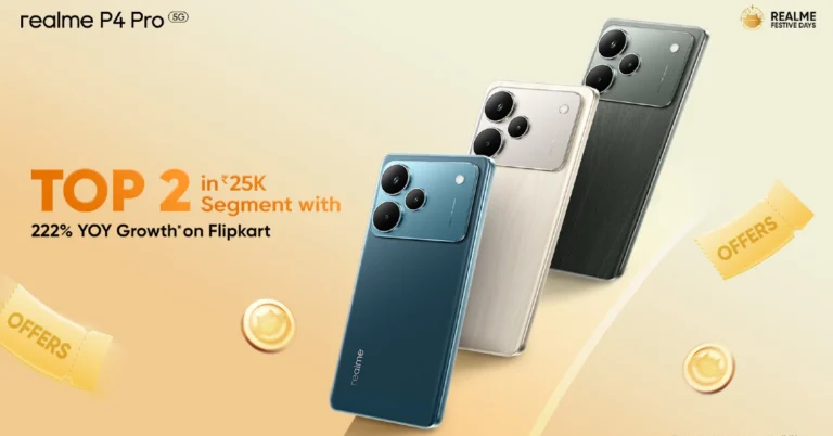 Realme P4 Pro was the star of Flipkart, with a 222% YoY increase in sales