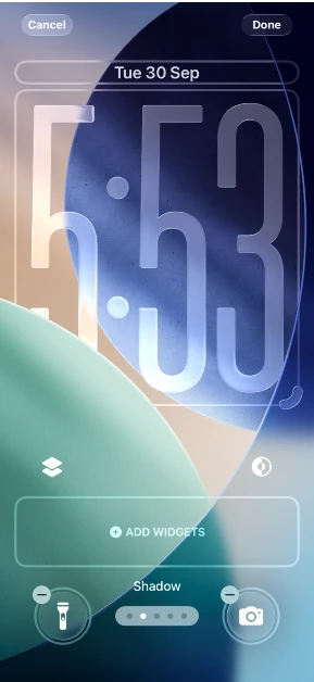 Step 4: Tap the clock.