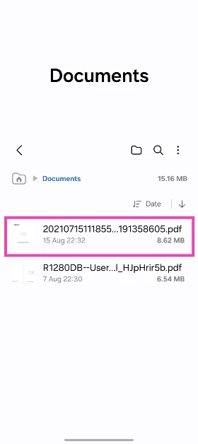 Step 3: Open a PDF and long-press the side key to trigger Gemini.