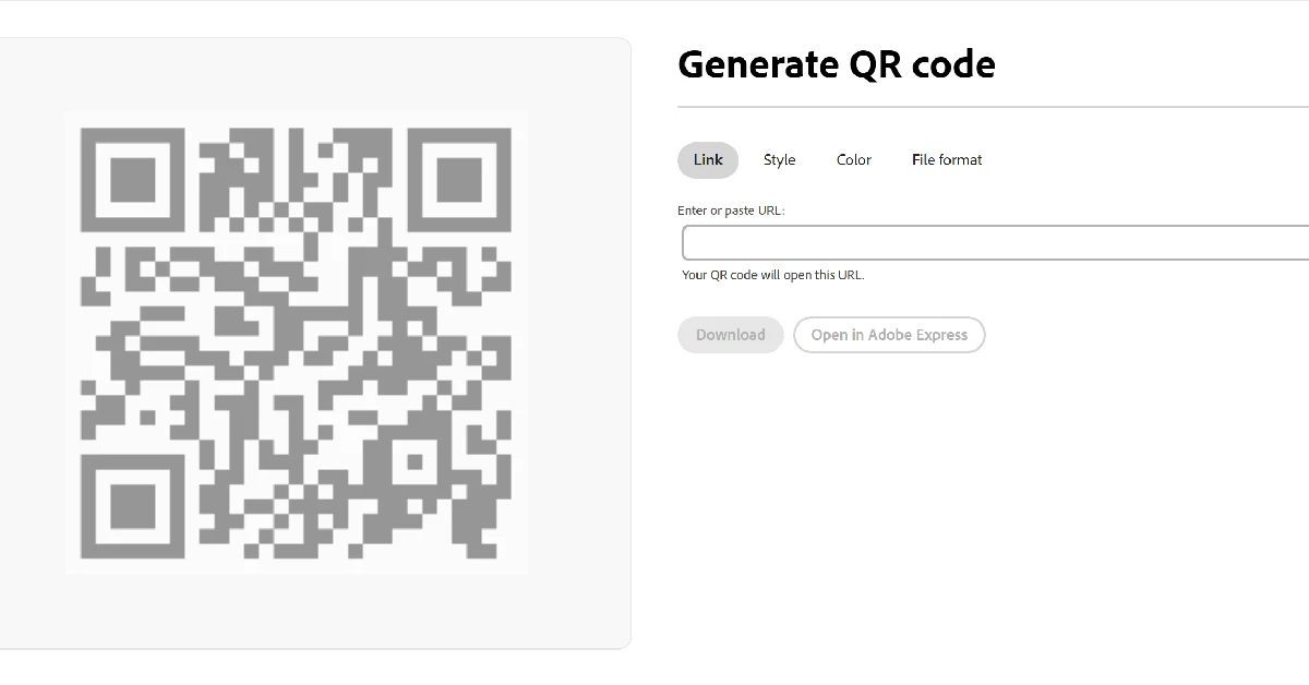 Step 2: Enter the URL in the text box.