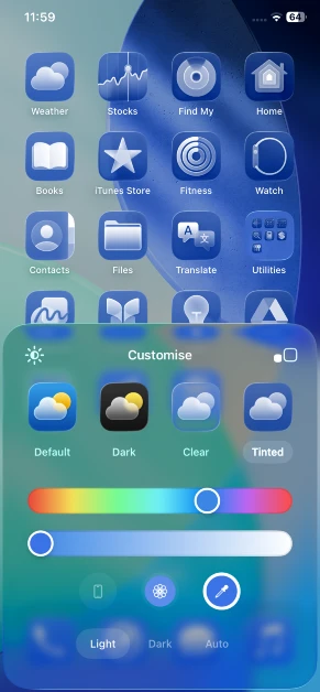 Step 5: Select the light or dark theme. How to match the colour of tinted app icons to your iPhone’s MagSafe case