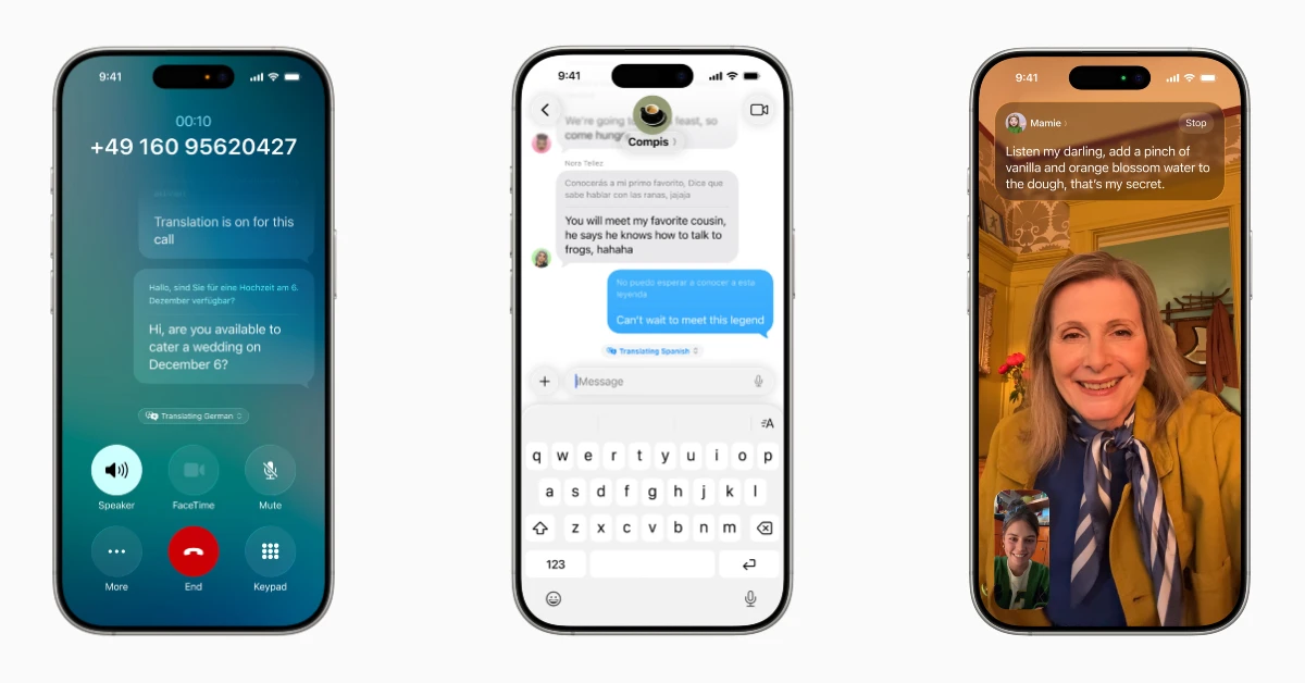 Live Translation in Messages and Calls