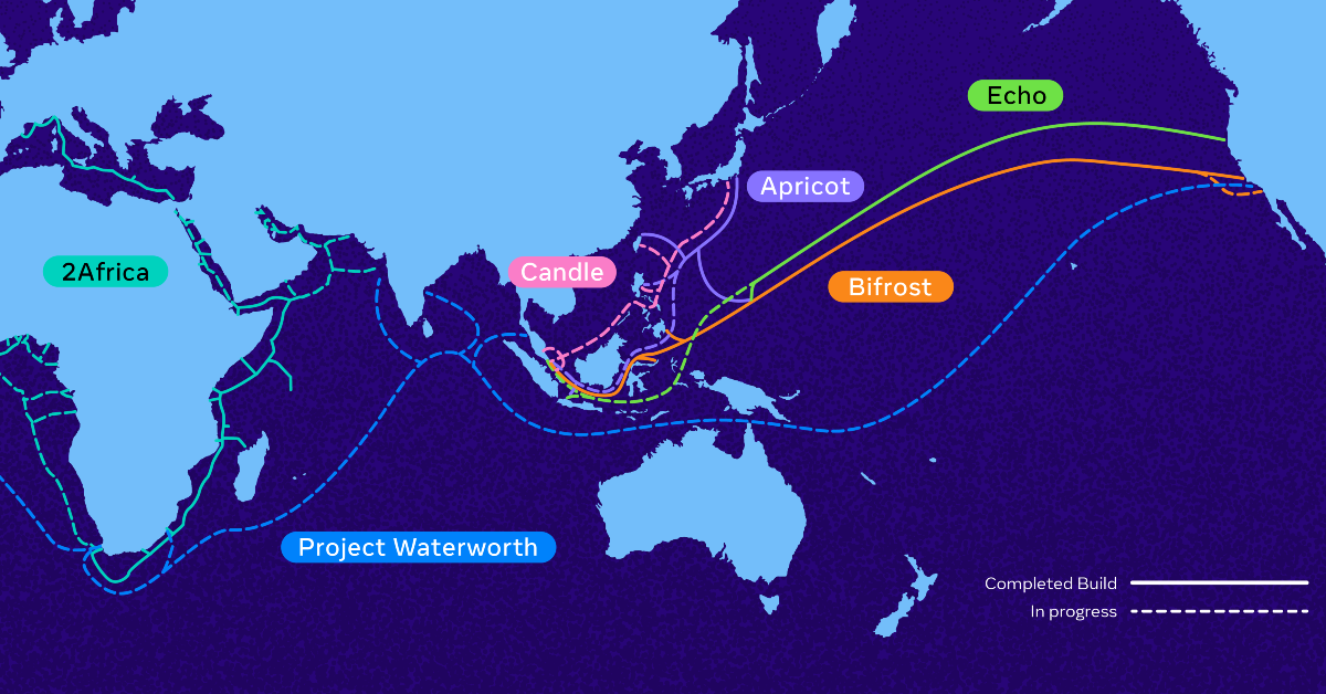 Meta launched Candle, a new submarine cable connecting East Asia and Southeast Asia