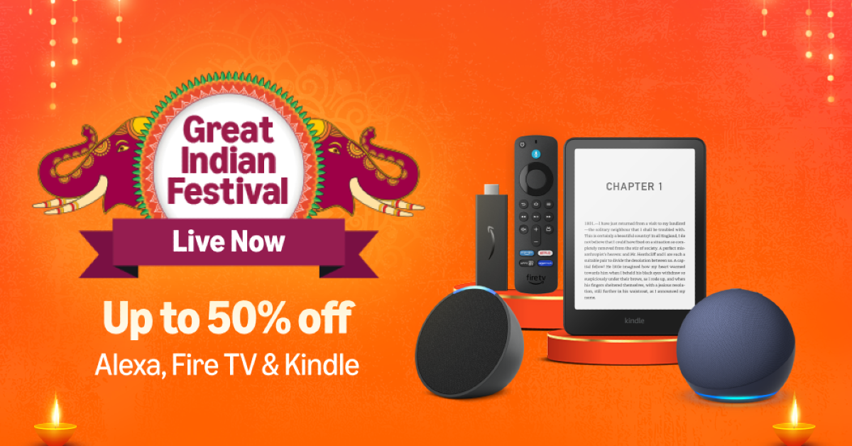 Amazon Great Indian Festival 2025: Amazon is offering up to 50% off on Echo devices, including deals on the newly launched Kindle Paperwhite