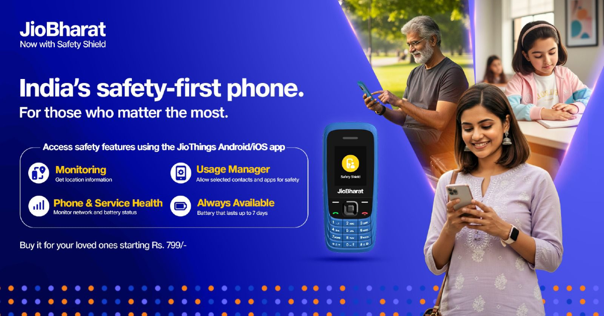 JioBharat Phones with up to 7 days battery life and safety features launched