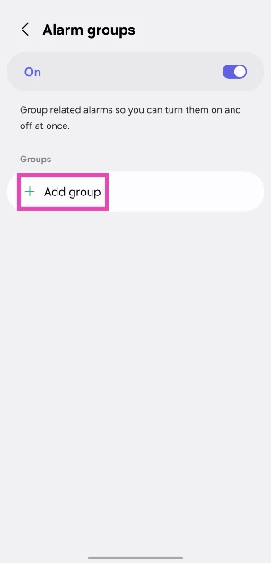 Step 4: Tap on Add group.