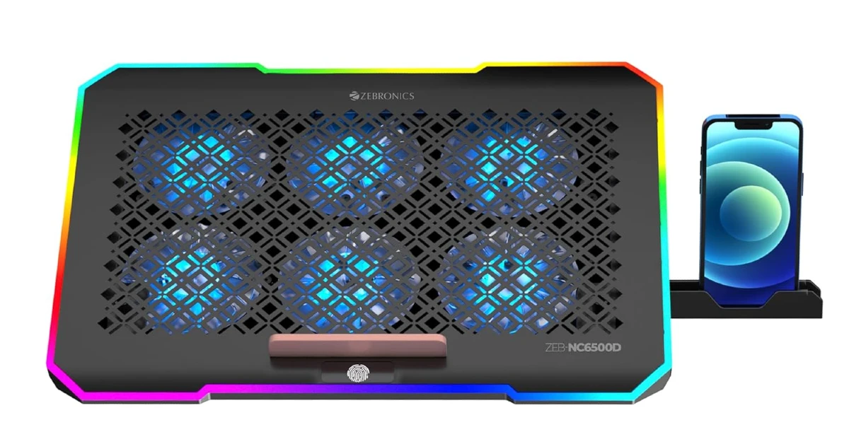 Zebronics NC6500D Laptop Cooling Pad World Students’ Day 2025: Top 10 tech gadgets for students!