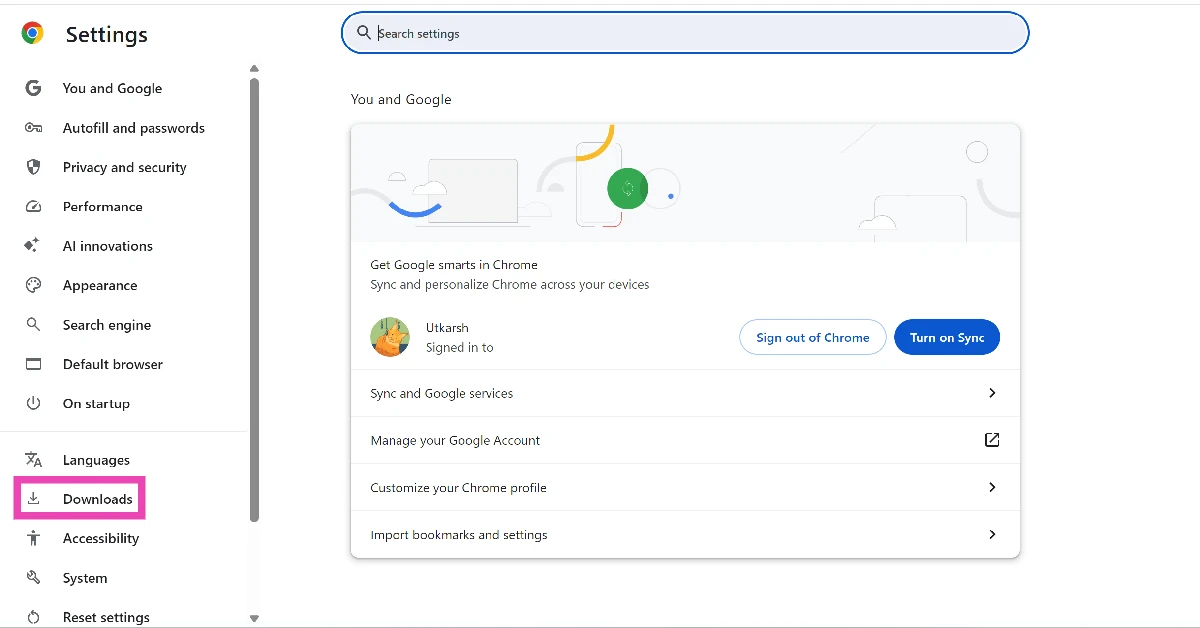 Step 2: Switch to the Downloads tab. 3 ways to change the default drive on your Windows 11 PC