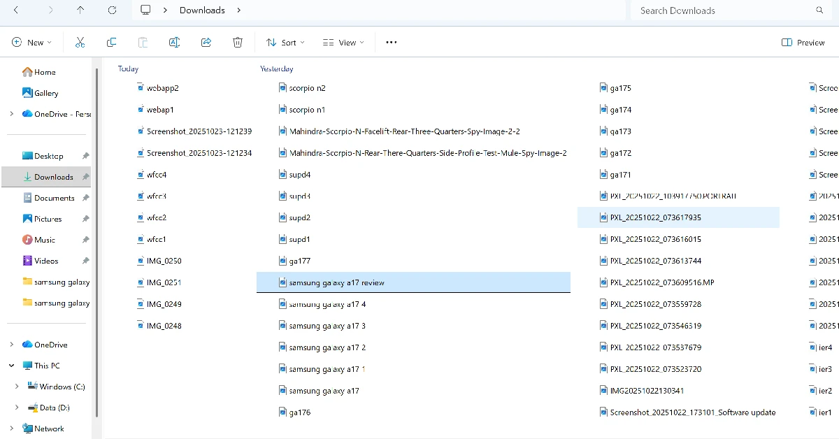 Step 2: Go to the Windows Explorer and select a file.