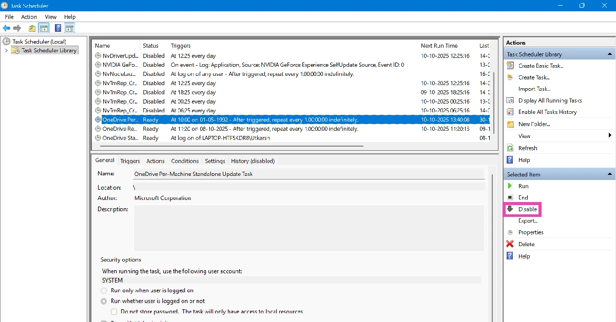 Step 3: Select a program from the list.