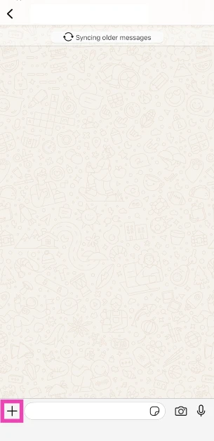 Step 2: Tap the plus icon in the bottom right corner of the screen.